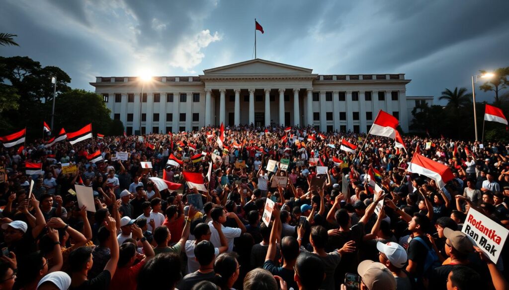 aksi May Day di DPR